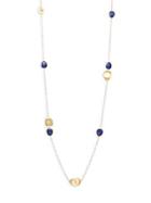 Marco Bicego 18k Yellow Gold & Lapis Bead Long Necklace