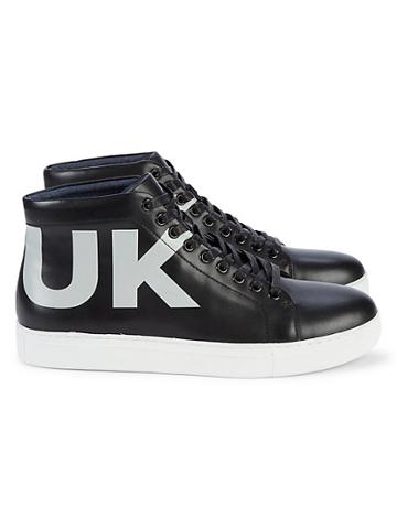 French Connection Triomphe High-top Leather Sneakers