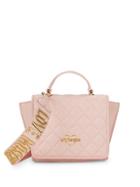Love Moschino Quilted Logo Strap Satchel