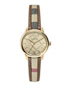 Burberry Classic Round Heritage Check Strap Watch