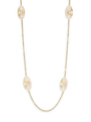 Roberto Coin 18k Yellow Gold Swirl Link Necklace