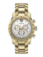 Versace Chrono Sporty Ip Gold Stainless Steel Watch