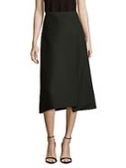 Celine Solid A-line Layered Skirt