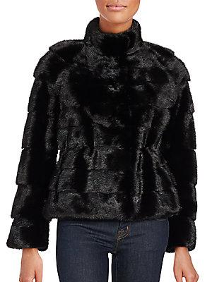 Karl Lagerfeld Dyed Mink Fur Coat