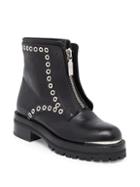 Alexander Mcqueen Studded Leather Combat Boots