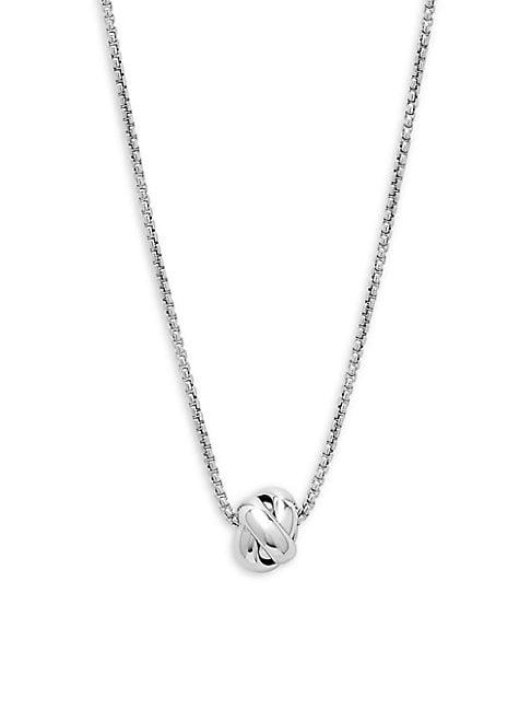 Saks Fifth Avenue Love Knot Sterling Silver Pendant Necklace
