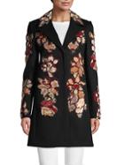 Valentino Embroidered Floral Wool