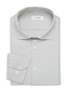 Nhp Grid-print Long-sleeve Dress Shirt