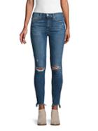 Joe's Jeans Distressed Mid-rise Skinny Ankle Jeans