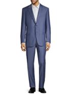 Canali Natural-fit Textured Wool Suit