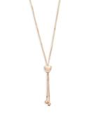 Saks Fifth Avenue Rose Gold Heart Bolo Necklace