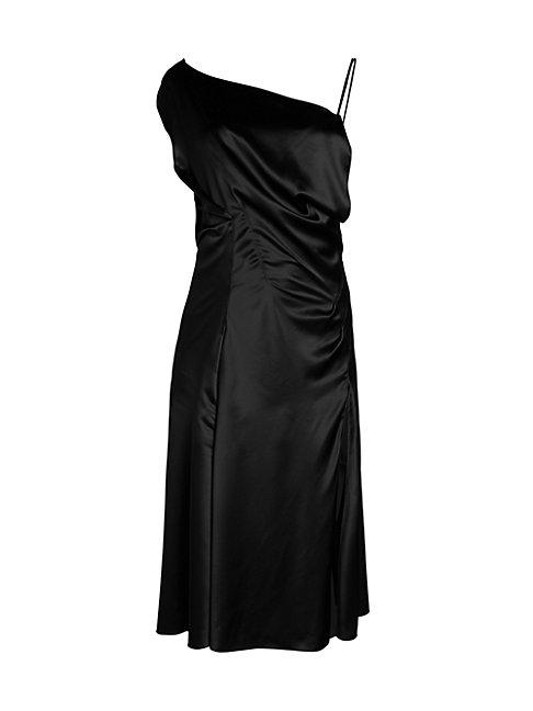 Versace Draped Asymetrical Slip Dress
