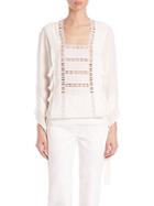 Derek Lam Embroidered Lace Blouse