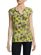 Lafayette 148 New York Joanie Floral-print Silk Blouse