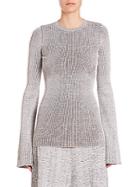 Stella Mccartney Ribbed Wool Crewneck Sweater