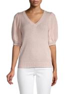 525 America Puffed-sleeve Cotton Sweater