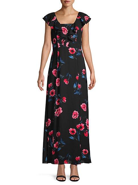 Donna Karan Floral Maxi Dress