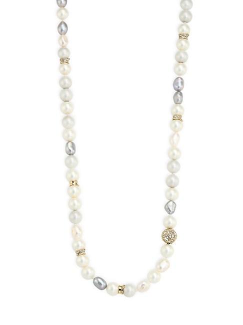 Alexis Bittar Elements Faux Pearl Long Strand Necklace/42