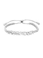 Saks Fifth Avenue Crystal-embellished Sterling Silver Adjustable Bracelet