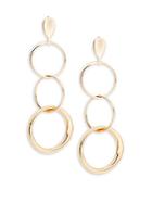 Roberto Coin Basic Gold 18k Rose Gold Three-circle Drop Earrings