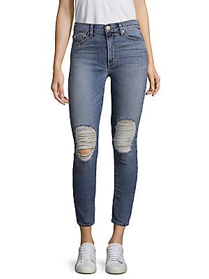 Hudson Barbara High-waist Ripped Jeans