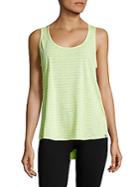 Andrew Marc Striped Cotton-blend Tank Top