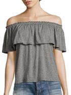 Joie Ruffled Off-the-shoulder Top