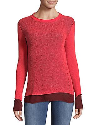 Inhabit Double Layer Tonal Cashmere Sweater