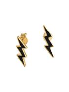 Gabi Rielle Enamel Lightening Bolt Earrings