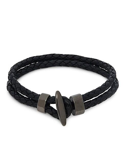 Saks Fifth Avenue Link Up Leather Toggle Bracelet