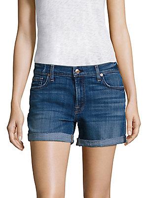 7 For All Mankind Relaxed Rolled Shorts
