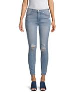 Hudson Distressed High-waisted Jeans