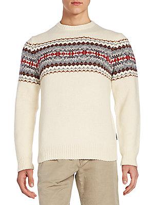 Gant Jacquard-knit Wool Crewneck Sweater