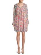 See By Chlo Ruffled Floral Peasant Dress