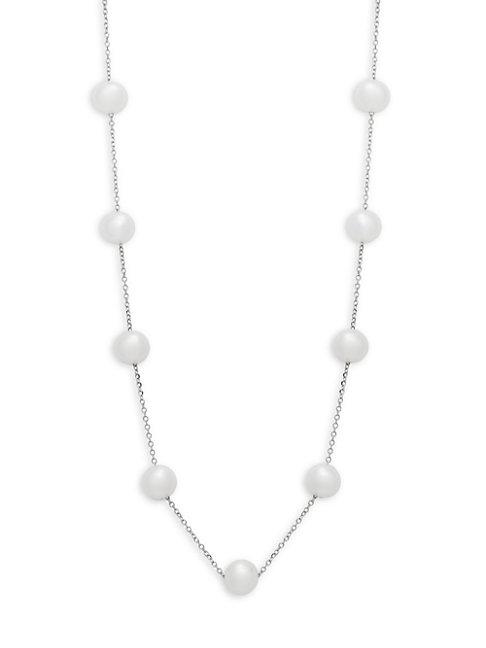 Effy 5mm Freshwater Pearls & 14k White Gold Necklace