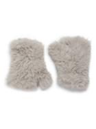Saks Fifth Avenue Faux Fur Finglerless Gloves