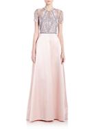 Peserico Francesca Lace-bodice Gown