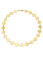 Gurhan 24k Yellow Gold Hammered Leaf Necklace