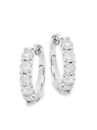 Saks Fifth Avenue 14k White Gold & Diamond Earrings