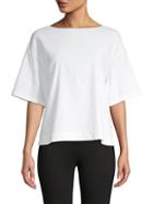 Vince Dropped-shoulder Cropped Tee