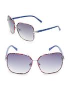 Diane Von Furstenberg 60mm Alana Square Sunglasses