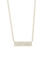 Saks Fifth Avenue Diamond And 14k Yellow Gold Bar Pendant Necklace