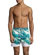 Sol Angeles Palm-print Swim Shorts