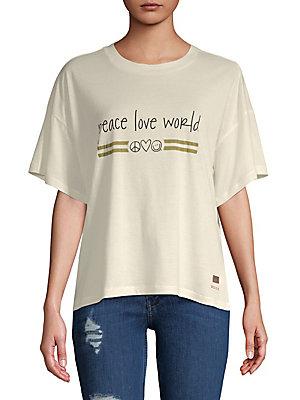 Peace Love World Kenny Dropped-shoulder Top