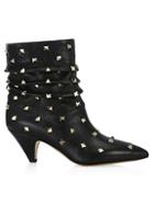 Valentino Studded Leather Booties