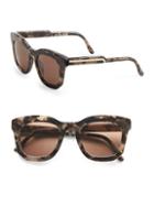 Stella Mccartney 48mm Oversized Square Sunglasses/grey Tortoise
