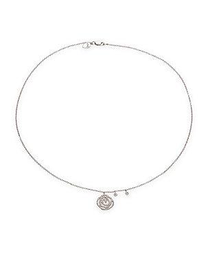 Meira T Diamond & 14k White Gold Pendant Necklace