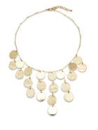 Catherine Malandrino Natural Opulence Textured Disc Necklace