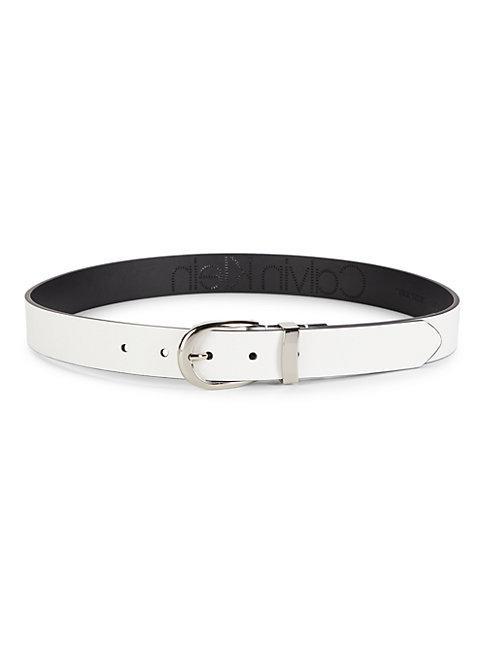Calvin Klein Perforated Logo Leather Belt