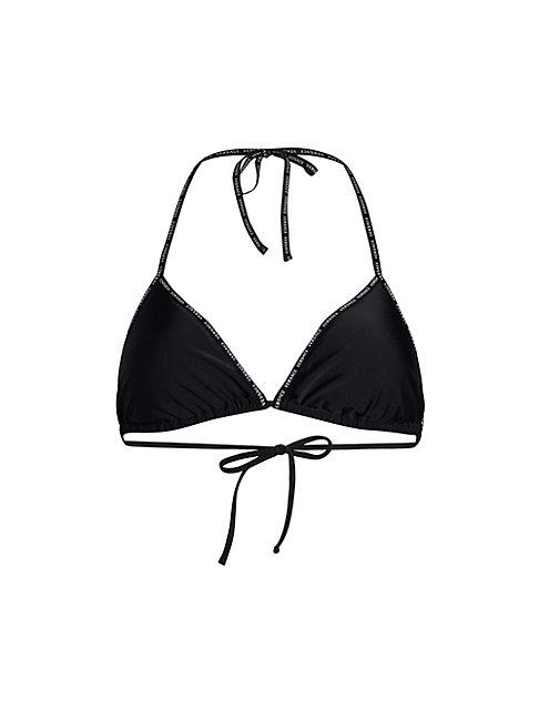 Versace Logo-trim String Bikini Top